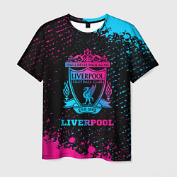 Футболка мужская Liverpool - neon gradient, цвет: 3D-принт