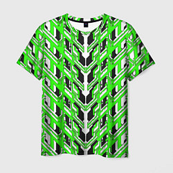 Футболка мужская Зелёная техно броня, цвет: 3D-принт