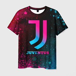 Футболка мужская Juventus - neon gradient, цвет: 3D-принт
