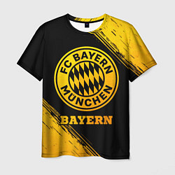 Футболка мужская Bayern - gold gradient, цвет: 3D-принт