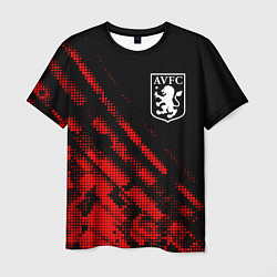 Футболка мужская Aston Villa sport grunge, цвет: 3D-принт
