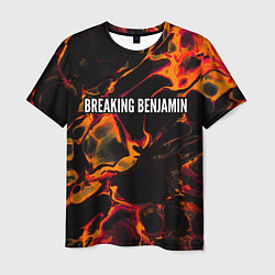 Футболка мужская Breaking Benjamin red lava, цвет: 3D-принт