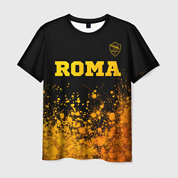 Футболка мужская Roma - gold gradient посередине, цвет: 3D-принт