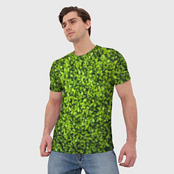Футболка мужская Зелёная трава листья, цвет: 3D-принт — фото 2