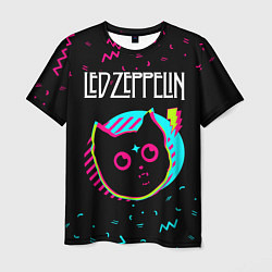 Футболка мужская Led Zeppelin - rock star cat, цвет: 3D-принт