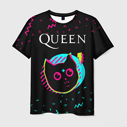 Футболка мужская Queen - rock star cat, цвет: 3D-принт