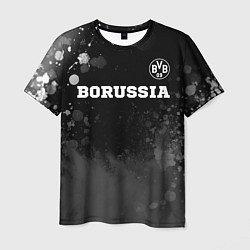 Футболка мужская Borussia sport на темном фоне посередине, цвет: 3D-принт