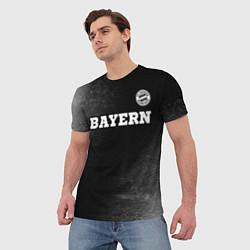 Футболка мужская Bayern sport на темном фоне посередине, цвет: 3D-принт — фото 2