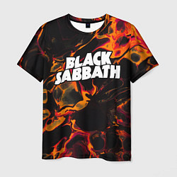 Футболка мужская Black Sabbath red lava, цвет: 3D-принт