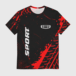 Футболка мужская Geely red sport tires, цвет: 3D-принт