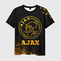 Футболка мужская Ajax - gold gradient, цвет: 3D-принт