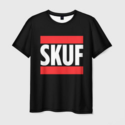 Футболка мужская Skuf красные линии, цвет: 3D-принт