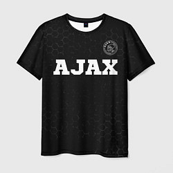 Футболка мужская Ajax sport на темном фоне посередине, цвет: 3D-принт