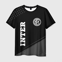 Футболка мужская Inter sport на темном фоне вертикально, цвет: 3D-принт