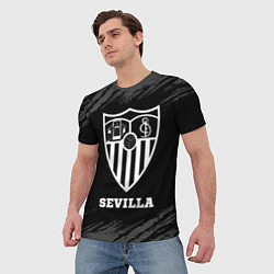 Футболка мужская Sevilla sport на темном фоне, цвет: 3D-принт — фото 2