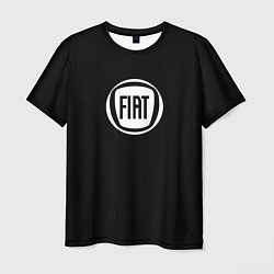 Футболка мужская FIAT logo white, цвет: 3D-принт