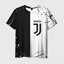Футболка мужская Juventus краски текстура спорт, цвет: 3D-принт