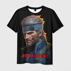 Футболка мужская Веном Снейк из игры Metal gear, цвет: 3D-принт