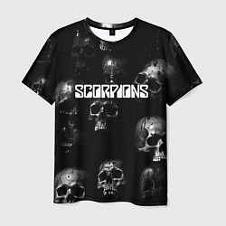 Футболка мужская Scorpions logo rock group, цвет: 3D-принт