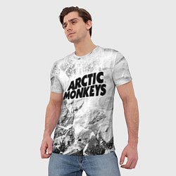 Футболка мужская Arctic Monkeys white graphite, цвет: 3D-принт — фото 2