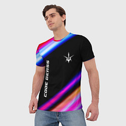 Футболка мужская Code Geass speed anime lights, цвет: 3D-принт — фото 2