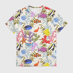 Мужская футболка Морские обитатели моря