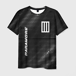 Футболка мужская Paramore metal rock lines, цвет: 3D-принт