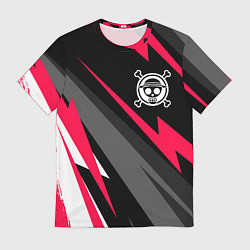 Футболка мужская One Piece electro lines, цвет: 3D-принт