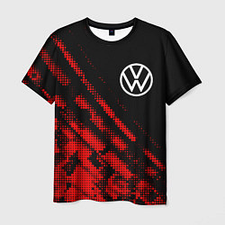 Футболка мужская Volkswagen sport grunge, цвет: 3D-принт