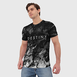 Футболка мужская Destiny black graphite, цвет: 3D-принт — фото 2