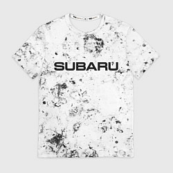 Футболка мужская Subaru dirty ice, цвет: 3D-принт
