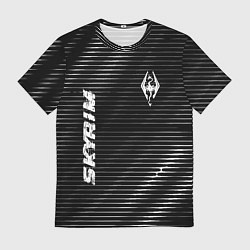 Футболка мужская Skyrim metal game lines, цвет: 3D-принт