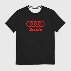 Футболка мужская Audi red logo, цвет: 3D-принт