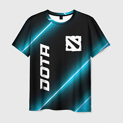 Футболка мужская Dota неоновые лампы, цвет: 3D-принт