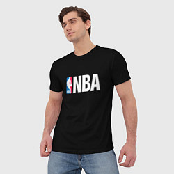 Футболка мужская NBA logo sport, цвет: 3D-принт — фото 2
