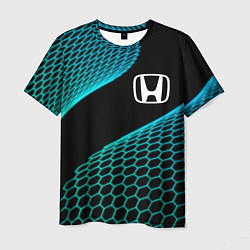 Футболка мужская Honda electro hexagon, цвет: 3D-принт