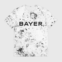Футболка мужская Bayer 04 dirty ice, цвет: 3D-принт