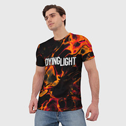 Футболка мужская Dying Light red lava, цвет: 3D-принт — фото 2