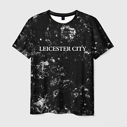 Футболка мужская Leicester City black ice, цвет: 3D-принт