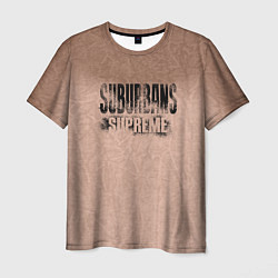 Футболка мужская Suburbans supreme: beige, цвет: 3D-принт