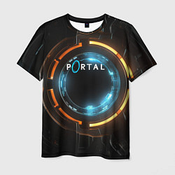 Футболка мужская Portal логотип игры, цвет: 3D-принт