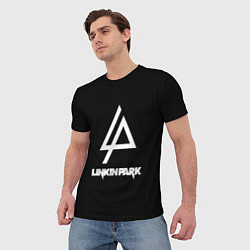 Футболка мужская Linkin park logo brend music, цвет: 3D-принт — фото 2