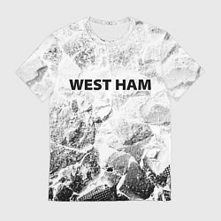 Футболка мужская West Ham white graphite, цвет: 3D-принт