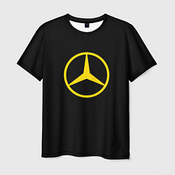 Футболка мужская Mercedes logo yello, цвет: 3D-принт