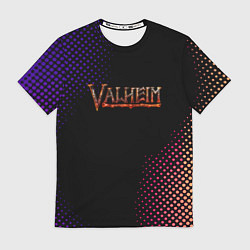 Футболка мужская Valheim logo pattern, цвет: 3D-принт