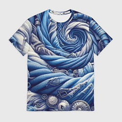 Футболка мужская Denim funnel - fashion trend, цвет: 3D-принт
