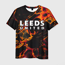 Футболка мужская Leeds United red lava, цвет: 3D-принт
