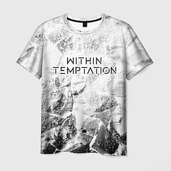 Футболка мужская Within Temptation white graphite, цвет: 3D-принт
