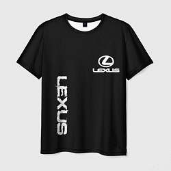 Футболка мужская Lexus white logo auto, цвет: 3D-принт