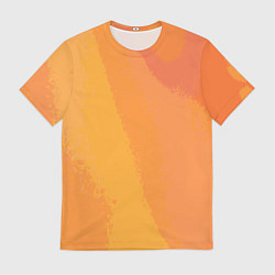 Футболка мужская Рыжая абстракция, цвет: 3D-принт